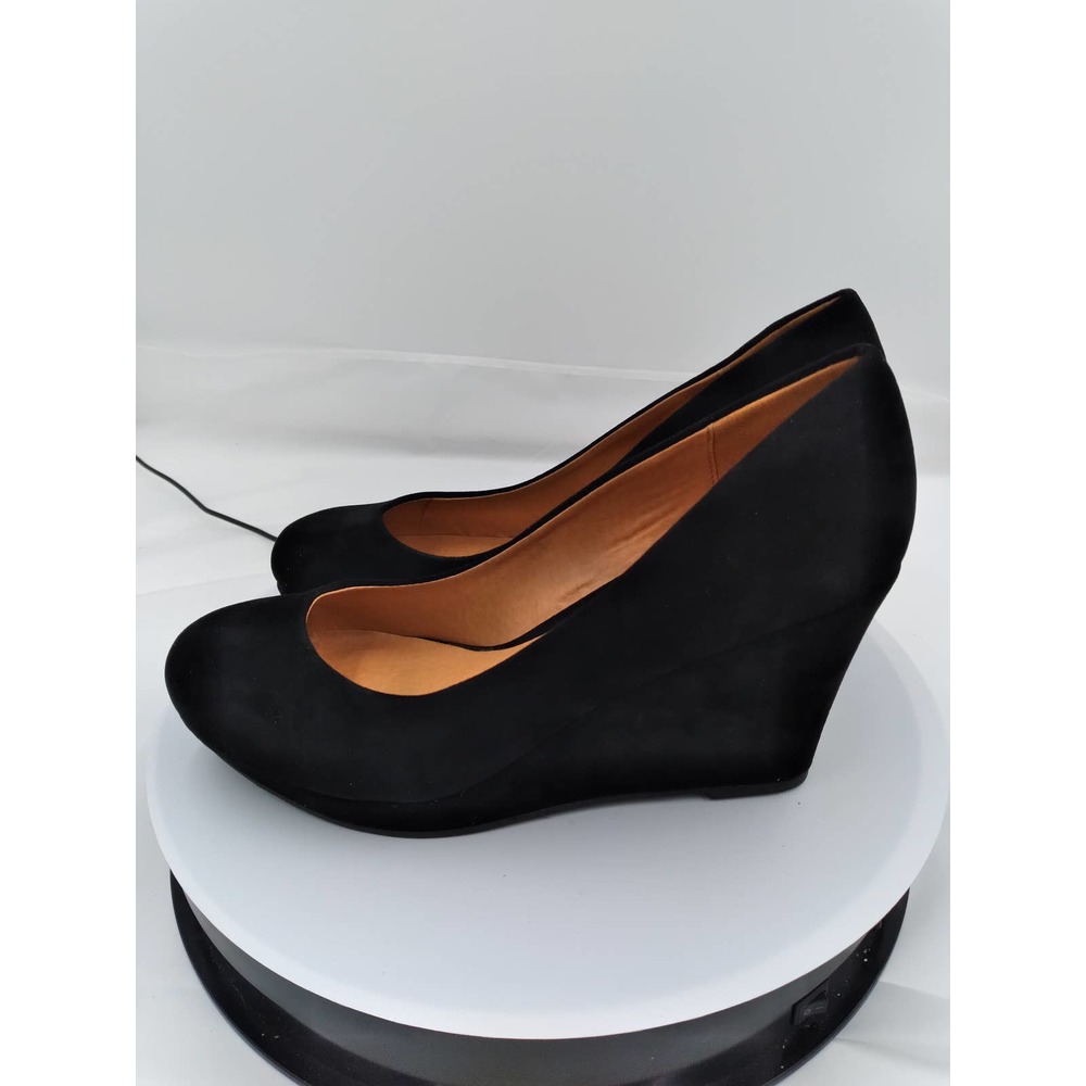 NIB Maurices 3.5" closed toe wedge black size 7 - Picture 3 of 6